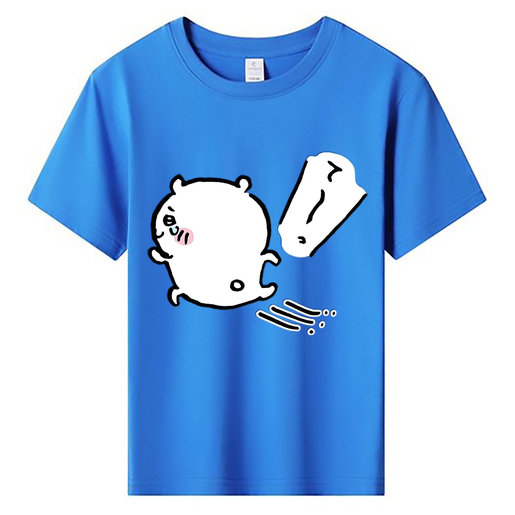 （画像用） ちいかわ ちいかわ Chii-kawa chiikawa 綿100％キッズTシャツ（フロントプリント）